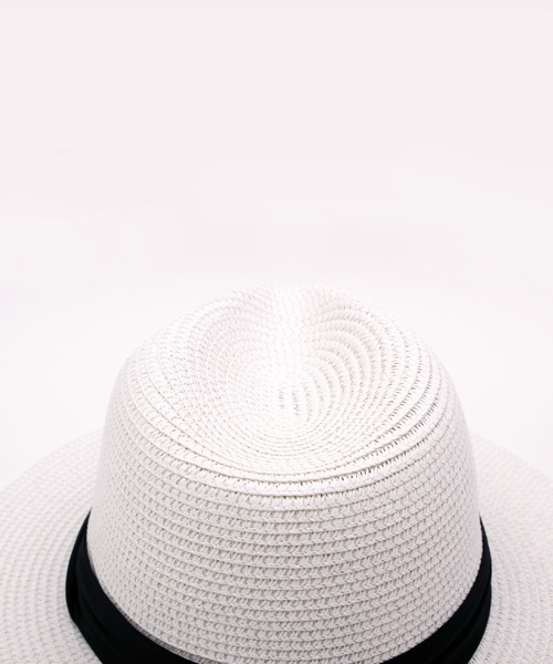 8(eight)(エイト)の「つば広 麦わら帽子 ペーパーハット(ハット・メンズ・ホワイト/ブラック/ベージュ・FREE)」の14枚目の写真
