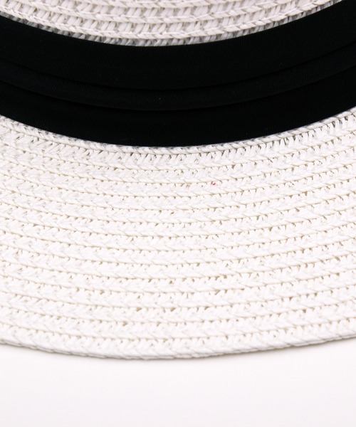 8(eight)(エイト)の「つば広 麦わら帽子 ペーパーハット(ハット・メンズ・ホワイト/ブラック/ベージュ・FREE)」の17枚目の写真