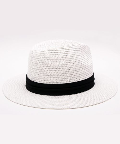 8(eight)(エイト)の「つば広 麦わら帽子 ペーパーハット(ハット・メンズ・ホワイト/ブラック/ベージュ・FREE)」の18枚目の写真