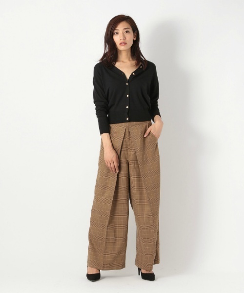 laboratory work（ラボラトリーワーク）の「クールミストＶネックカーデ（カーディガン/ボレロ・レディース・ブラック/ブラウン/イエロー・MEDIUM）」の15枚目の写真