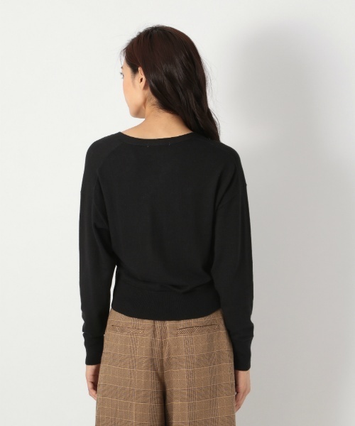 laboratory work（ラボラトリーワーク）の「クールミストＶネックカーデ（カーディガン/ボレロ・レディース・ブラック/ブラウン/イエロー・MEDIUM）」の11枚目の写真