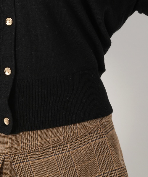 laboratory work（ラボラトリーワーク）の「クールミストＶネックカーデ（カーディガン/ボレロ・レディース・ブラック/ブラウン/イエロー・MEDIUM）」の8枚目の写真