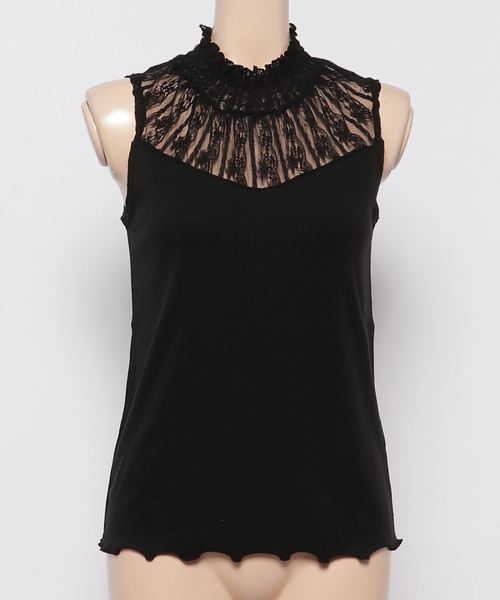 one after another NICE CLAUP（ワンアフターアナザーナイスクラップ）の「プチハイレーステレコインナー（キャミソール・レディース・ブラック/オフホワイト/ピンクベージュ・FREE）」の3枚目の写真