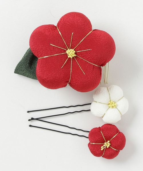 Catherine Cottage キャサリンコテージ の ちりめん髪飾り３点セット 和装小物 Wear