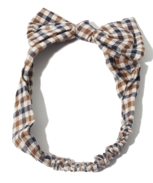 BEAMS BOY（ビームスボーイ）の「BEAMS BOY / ネルヘアバンド（ヘアバンド・レディース・ライトブラウン/レッド/ブルー・ONE SIZE）」の2枚目の写真