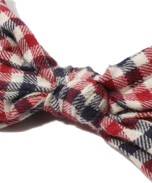 BEAMS BOY（ビームスボーイ）の「BEAMS BOY / ネルヘアバンド（ヘアバンド・レディース・ライトブラウン/レッド/ブルー・ONE SIZE）」の6枚目の写真