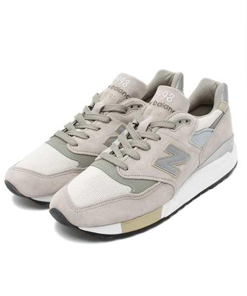 NEW BALANCE(ニューバランス)の「new balance: M998 USA SUEDE■(スニーカー・メンズ・グレー/ダークグレー/ライトグレー/シルバーグレー・7/8/9/10/11/8.5/LARGE)」の1枚目の写真