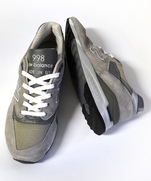 NEW BALANCE(ニューバランス)の「new balance: M998 USA SUEDE■(スニーカー・メンズ・グレー/ダークグレー/ライトグレー/シルバーグレー・7/8/9/10/11/8.5/LARGE)」の7枚目の写真