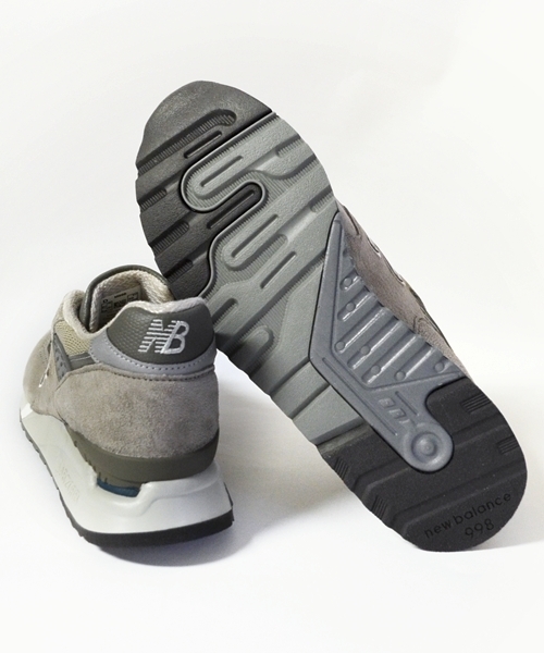 NEW BALANCE(ニューバランス)の「new balance: M998 USA SUEDE■(スニーカー・メンズ・グレー/ダークグレー/ライトグレー/シルバーグレー・7/8/9/10/11/8.5/LARGE)」の9枚目の写真