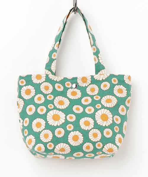 カヤ（カヤ）の「【カヤ】東欧風プリント帆布ミニトートバッグ（トートバッグ・レディース・パープル/レッド/イエロー/グリーン/ブルー/ダークブルー・FREE）」の2枚目の写真