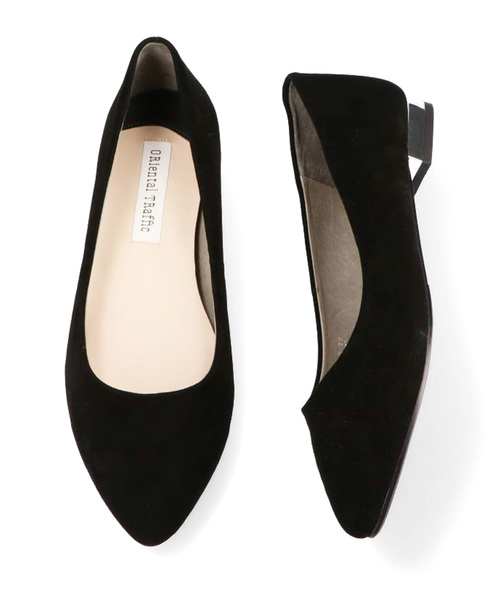 ORiental TRaffic（オリエンタルトラフィック）の「本革スエードフラットパンプス★R-6002（パンプス・レディース・ブラック/ベージュ/ピンク/イエロー/ブルー/グレー/ネイビー/グリーン/パープル・40/38/39/41/42/35/36/37/34/33/43）」の11枚目の写真