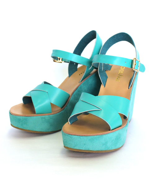 mystic（ミスティック）の「カラースエードウエッジ（サンダル・レディース・ホワイト/ブラック/ダークブラウン/ベージュ/グリーン/ピンク・37/36/38）」の11枚目の写真