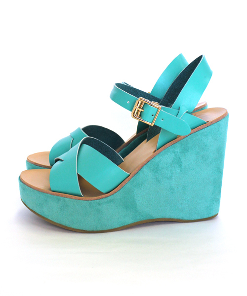 mystic（ミスティック）の「カラースエードウエッジ（サンダル・レディース・ホワイト/ブラック/ダークブラウン/ベージュ/グリーン/ピンク・37/36/38）」の13枚目の写真