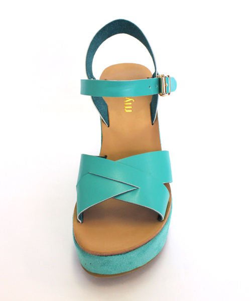 mystic（ミスティック）の「カラースエードウエッジ（サンダル・レディース・ホワイト/ブラック/ダークブラウン/ベージュ/グリーン/ピンク・37/36/38）」の14枚目の写真