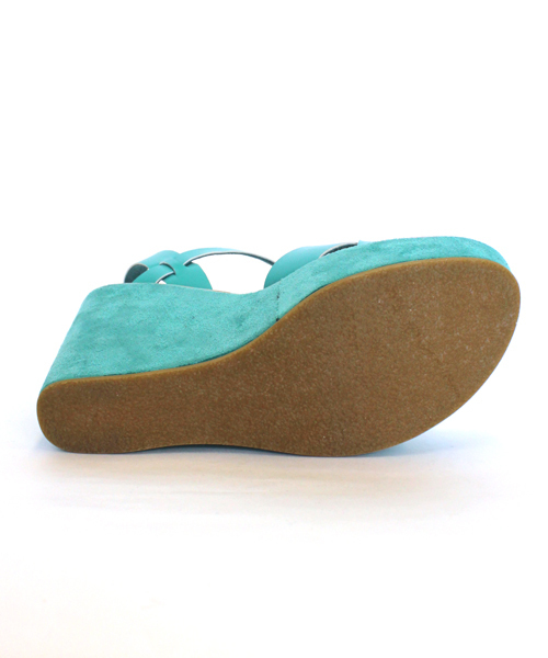 mystic（ミスティック）の「カラースエードウエッジ（サンダル・レディース・ホワイト/ブラック/ダークブラウン/ベージュ/グリーン/ピンク・37/36/38）」の16枚目の写真