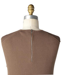 Drawer（ドゥロワー）の「Drawer 16Gリブギャザーニットワンピース