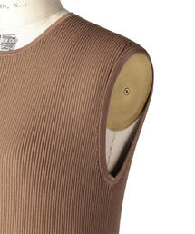 Drawer（ドゥロワー）の「Drawer 16Gリブギャザーニットワンピース