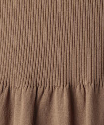 Drawer（ドゥロワー）の「Drawer 16Gリブギャザーニットワンピース