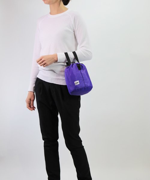 Drifter(ドリフター)の「DRAWSTRING POUCH/ドローストリングポーチ(ショルダーバッグ)」|パープル