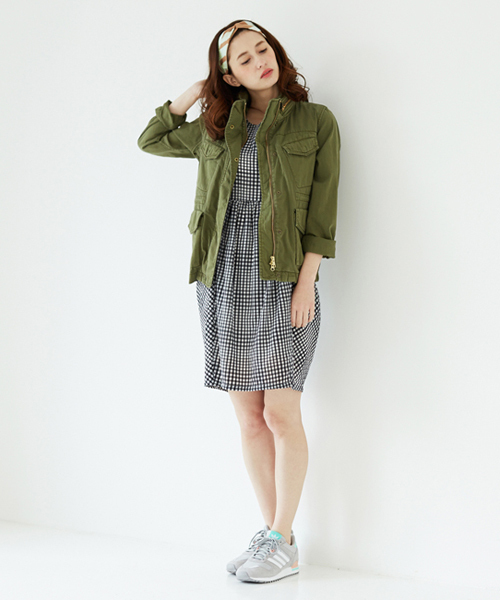 Another Edition（アナザーエディション）の「AE MLTLY LINER CT（ミリタリージャケット・レディース・オリーブ・SMALL/MEDIUM）」の5枚目の写真