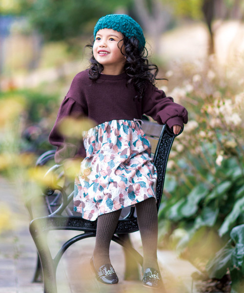 La Poche Biscuit ラポシェビスキュイ の 秋の実り柄ワンピース ワンピース Wear