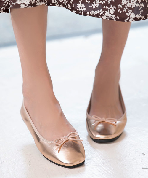 KOBE LETTUCE(コウベレタス)の「スクエアトゥバレエパンプス(パンプス・レディース・ブラック/ベージュ/ブラウン/グリーン/ゴールド系その他/アニマル/シルバー/ミント/アイボリー/その他/レオパード/イエロー/ゼブラ/ブラック系その他/パープル/レッド/パイソン・LL/S/M/L)」の13枚目の写真