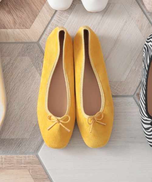 KOBE LETTUCE(コウベレタス)の「スクエアトゥバレエパンプス(パンプス・レディース・ブラック/ベージュ/ブラウン/グリーン/ゴールド系その他/アニマル/シルバー/ミント/アイボリー/その他/レオパード/イエロー/ゼブラ/ブラック系その他/パープル/レッド/パイソン・LL/S/M/L)」の10枚目の写真