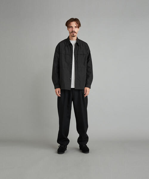 【Steven Alan】クルーザーシャツ（M・ブラック） Steven Alan（スティーブンアラン）の「＜Steven Alan＞ PE/TFT