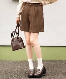 Heather | ヘリンボーンバミューダショートパンツ　856684(その他パンツ)