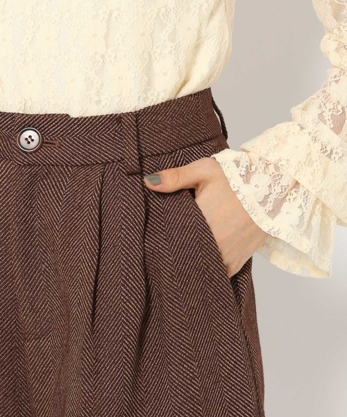 Heather（ヘザー）の「ヘリンボーンバミューダショートパンツ　856684（その他パンツ・レディース・ベージュ/ブラウン・FREE）」の8枚目の写真