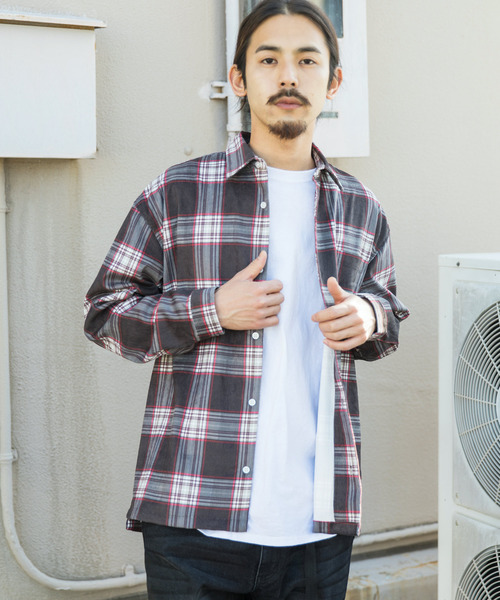 Ressaca（レサーカ）の「ビッグシルエット コーデュロイ シャツジャケット（シャツ/ブラウス・メンズ・ブラック/ベージュ/ブラウン/ブラウン系その他/ブラウン系その他2/ブラウン系その他3・L/M/XL）」の12枚目の写真