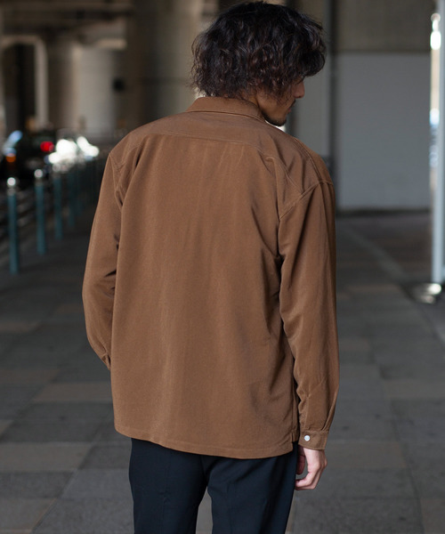 Ressaca（レサーカ）の「ビッグシルエット コーデュロイ シャツジャケット（シャツ/ブラウス・メンズ・ブラック/ベージュ/ブラウン/ブラウン系その他/ブラウン系その他2/ブラウン系その他3・L/M/XL）」の9枚目の写真
