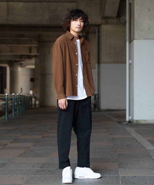 Ressaca（レサーカ）の「ビッグシルエット コーデュロイ シャツジャケット（シャツ/ブラウス・メンズ・ブラック/ベージュ/ブラウン/ブラウン系その他/ブラウン系その他2/ブラウン系その他3・L/M/XL）」の10枚目の写真