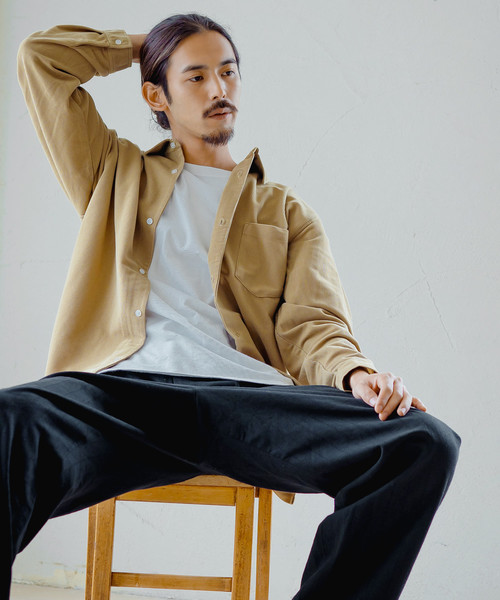 Ressaca（レサーカ）の「ビッグシルエット コーデュロイ シャツジャケット（シャツ/ブラウス・メンズ・ブラック/ベージュ/ブラウン/ブラウン系その他/ブラウン系その他2/ブラウン系その他3・L/M/XL）」の14枚目の写真