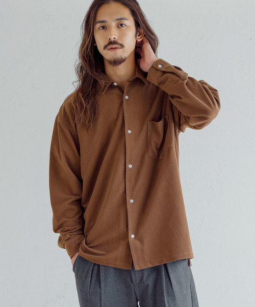 Ressaca（レサーカ）の「ビッグシルエット コーデュロイ シャツジャケット（シャツ/ブラウス・メンズ・ブラック/ベージュ/ブラウン/ブラウン系その他/ブラウン系その他2/ブラウン系その他3・L/M/XL）」の17枚目の写真