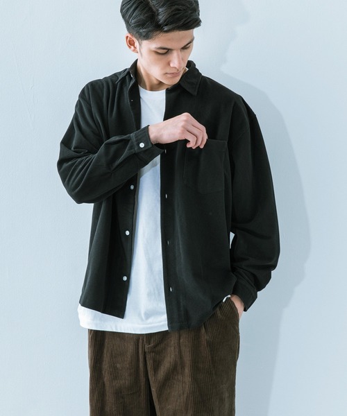 Ressaca（レサーカ）の「ビッグシルエット コーデュロイ シャツジャケット（シャツ/ブラウス・メンズ・ブラック/ベージュ/ブラウン/ブラウン系その他/ブラウン系その他2/ブラウン系その他3・L/M/XL）」の22枚目の写真