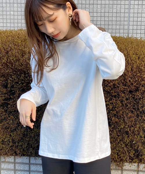 apres jour(アプレジュール)の「BASICロンT【ZOZOTOWN限定アイテム】(Tシャツ/カットソー・レディース・ライトベージュ/モカ/オフホワイト・フリー)」の2枚目の写真