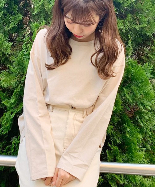 apres jour(アプレジュール)の「BASICロンT【ZOZOTOWN限定アイテム】(Tシャツ/カットソー・レディース・ライトベージュ/モカ/オフホワイト・フリー)」の3枚目の写真