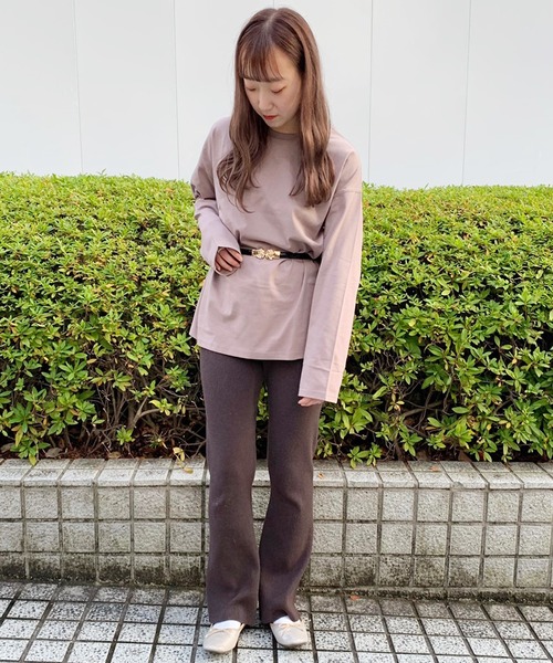 apres jour(アプレジュール)の「BASICロンT【ZOZOTOWN限定アイテム】(Tシャツ/カットソー・レディース・ライトベージュ/モカ/オフホワイト・フリー)」の7枚目の写真