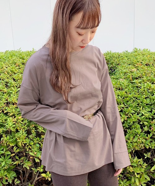 apres jour(アプレジュール)の「BASICロンT【ZOZOTOWN限定アイテム】(Tシャツ/カットソー・レディース・ライトベージュ/モカ/オフホワイト・フリー)」の15枚目の写真