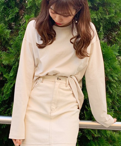apres jour(アプレジュール)の「BASICロンT【ZOZOTOWN限定アイテム】(Tシャツ/カットソー・レディース・ライトベージュ/モカ/オフホワイト・フリー)」の9枚目の写真
