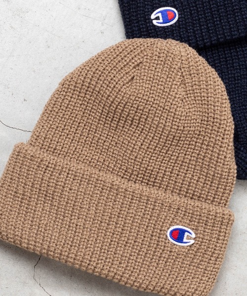 専門店では Wego Championワンポイントニットキャップ ニットキャップ ビーニー Champion チャンピオン のファッション ニットキャップ ビーニー セール