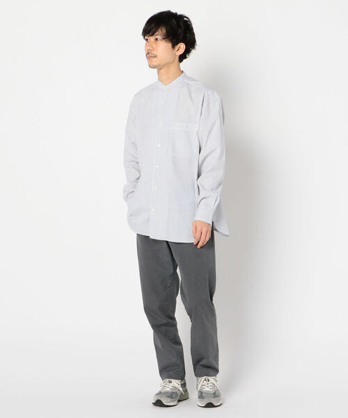 UNIVERSAL OVERALL(ユニバーサルオーバーオール)の「【UNIVERSAL OVERALL/ユニバーサルオーバーオール】BAND COLLAR SHIRTS バンドカラー シャツ #U2011131-B(シャツ/ブラウス・メンズ・ホワイト系その他/ブルー系その他・M/L/S)」の14枚目の写真