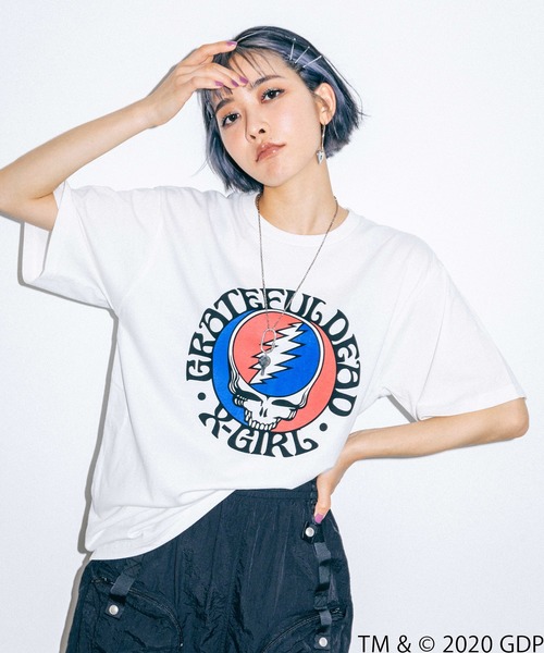X-girl（エックスガール）の「X-girl × GRATEFUL DEAD SKULL S/S