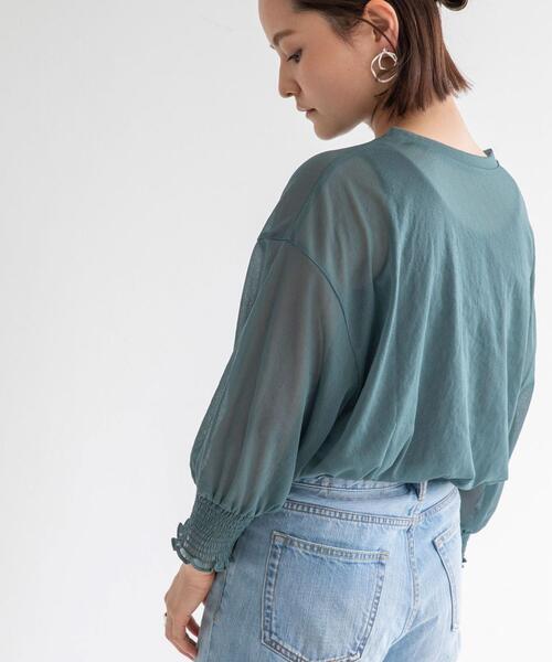 green label relaxing(グリーンレーベルリラクシング)の「<MGHT> FFC フェミシアー インナーツキ プルオーバー カットソー(Tシャツ/カットソー・レディース・ダークグリーン/ブラック/ベージュ/イエロー・FREE)」の3枚目の写真