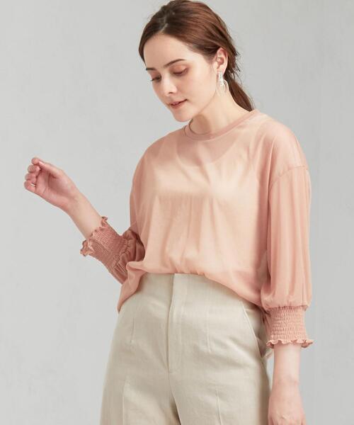 green label relaxing(グリーンレーベルリラクシング)の「<MGHT> FFC フェミシアー インナーツキ プルオーバー カットソー(Tシャツ/カットソー・レディース・ダークグリーン/ブラック/ベージュ/イエロー・FREE)」の19枚目の写真