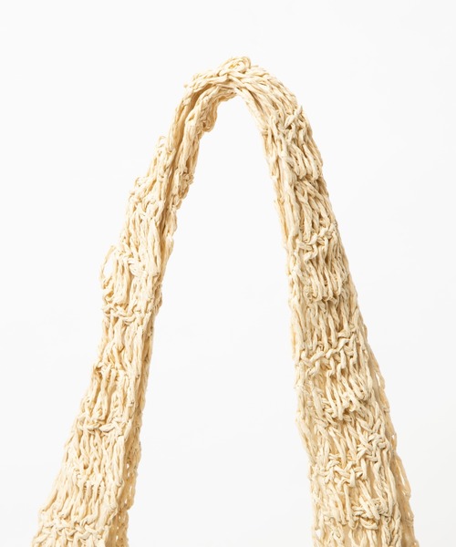 WEGO（ウィゴー）の「WEGO/雑材サークルトートバッグ（トートバッグ・レディース・ベージュ/アイボリー・FREE）」の10枚目の写真