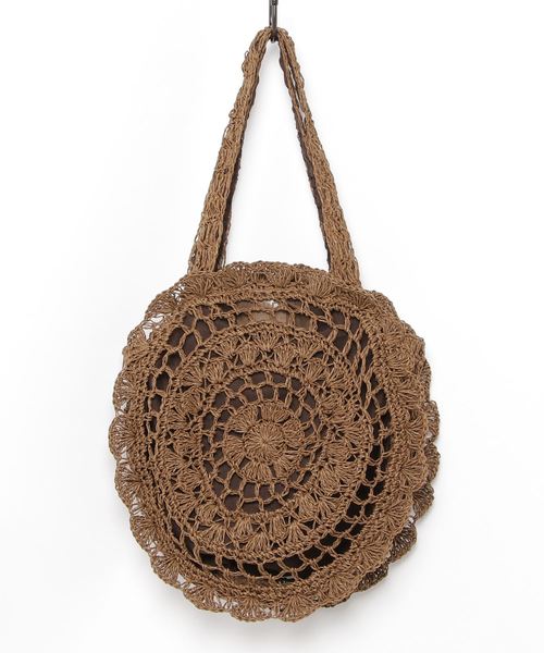 WEGO（ウィゴー）の「WEGO/雑材サークルトートバッグ（トートバッグ・レディース・ベージュ/アイボリー・FREE）」の5枚目の写真