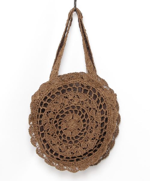 WEGO（ウィゴー）の「WEGO/雑材サークルトートバッグ（トートバッグ・レディース・ベージュ/アイボリー・FREE）」の7枚目の写真