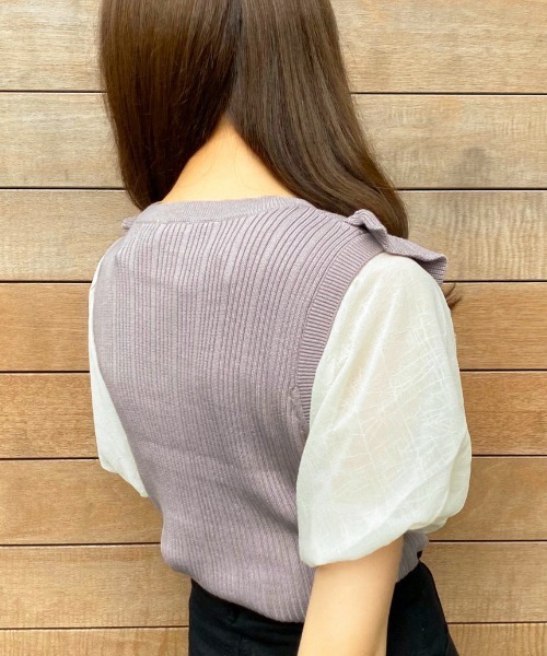 apres jour（アプレジュール）の「フリルベスト×ブラウスセット【ZOZOTOWN限定アイテム】（シャツ/ブラウス・レディース・ブラック/モカ/ラベンダー・フリー）」の17枚目の写真